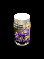 Sorcerer's Swirl - Plastic Standard 7 Dice Set - D&D Dice - Gootzy Gaming
