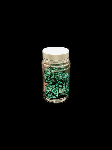 Spellbound Dark - Plastic Standard 7 Dice Set - D&D Dice - Gootzy Gaming