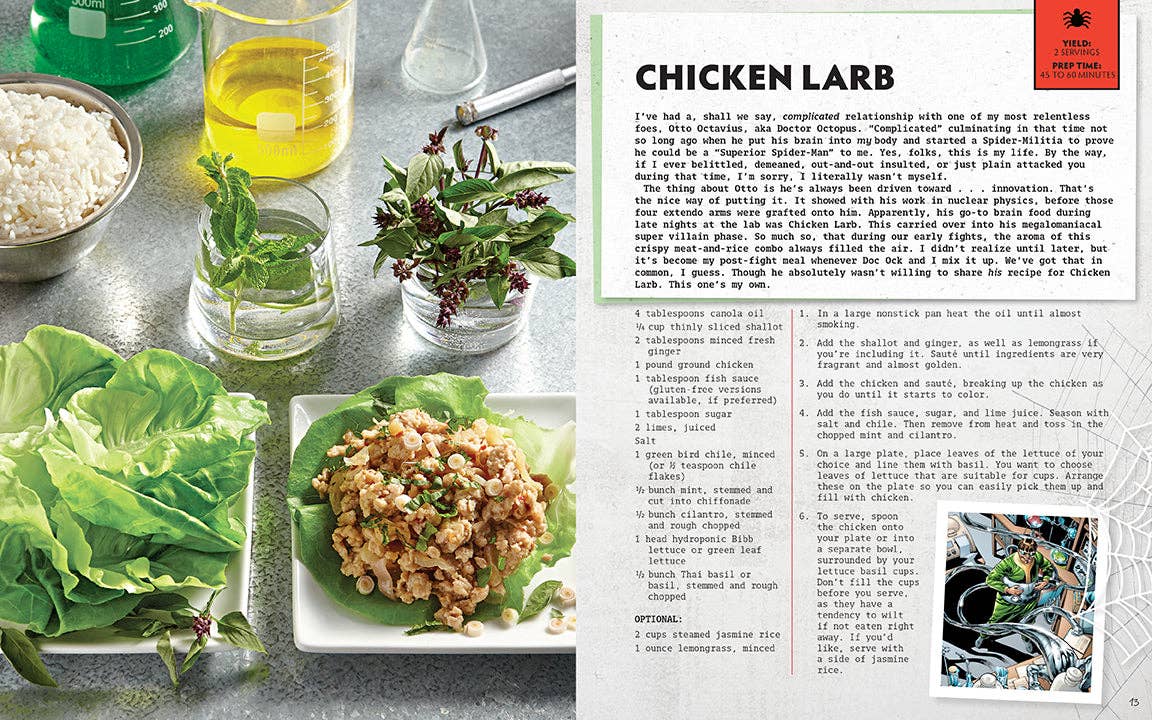 Spider - Man - Marvel - The Official Cookbook - Gootzy Gaming