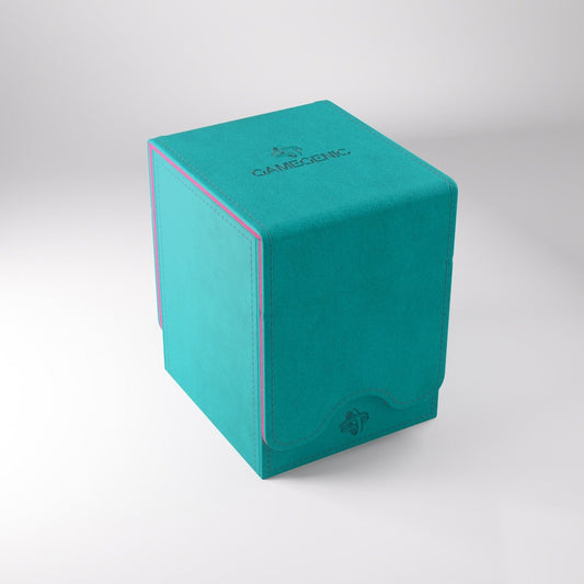Squire 100+ XL Convertible Deck Box - Teal/Pink (Exclusive Line) - Gootzy Gaming