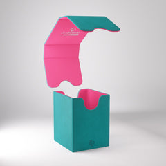 Squire 100+ XL Convertible Deck Box - Teal/Pink (Exclusive Line) - Gootzy Gaming