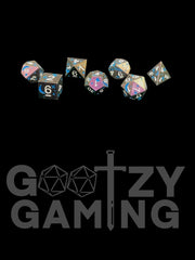 Star Signs - Metal 7 Dice Set - D&D Dice - Gootzy Gaming
