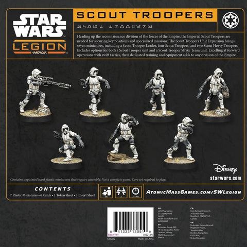 Star Wars: Legion - Scout Troopers - 2025 Re - Release Hard Plastic Version - Gootzy Gaming