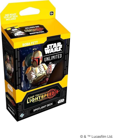 Star Wars Unlimited: Boba Fett Jump to Lightspeed Spotlight Deck - Gootzy Gaming