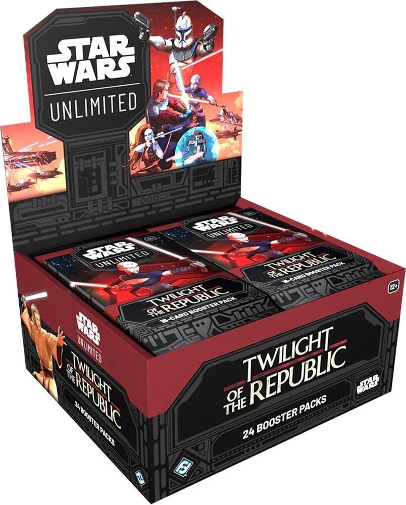 Star Wars Unlimited: Twilight of the Republic- Booster Box (24 Packs) Gootzy Gaming Star Wars Unlimited: Twilight of the Republic- Booster Box (24 Packs) Gootzy Gaming