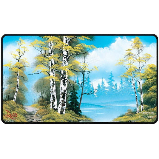 Stitched Edge Playmat: Bob Ross - Lakeside Path (Not in Original Packaging) - Gootzy Gaming