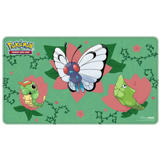 Stitched Edge Playmat: Pokemon - Caterpie Evolutions (Not in Original Packaging) - Gootzy Gaming