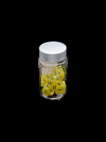 Sundrop Swirl - Plastic Standard 7 Dice Set - D&D Dice - Gootzy Gaming