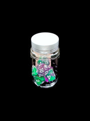 Super Sparkle Crystal - Plastic Standard 7 Dice Set - D&D Dice - Gootzy Gaming
