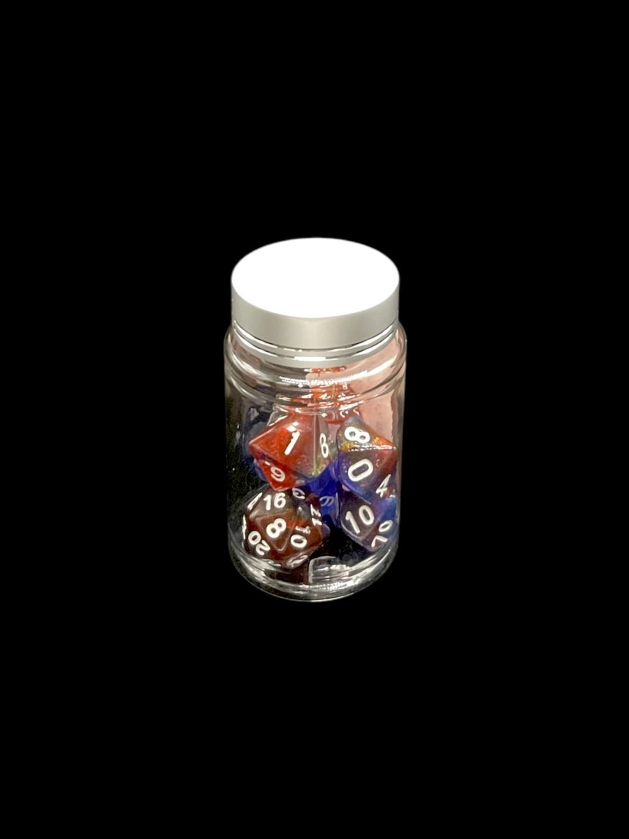 Super Sparkle Rainbow - Plastic Standard 7 Dice Set - D&D Dice - Gootzy Gaming