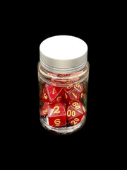 Super Sparkle Wine - Plastic Standard 7 Dice Set - D&D Dice - Gootzy Gaming