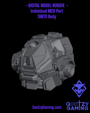 TANTO BODY - MCV Individual Part - Official Arsenal Miniatures - Skullforge Studios - Gootzy Gaming