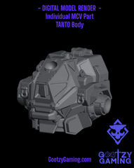 TANTO BODY - MCV Individual Part - Official Arsenal Miniatures - Skullforge Studios - Gootzy Gaming