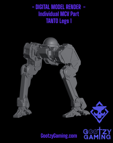 TANTO Legs 1 Stoic - MCV Individual Part - Official Arsenal Miniatures - Skullforge Studios - Gootzy Gaming
