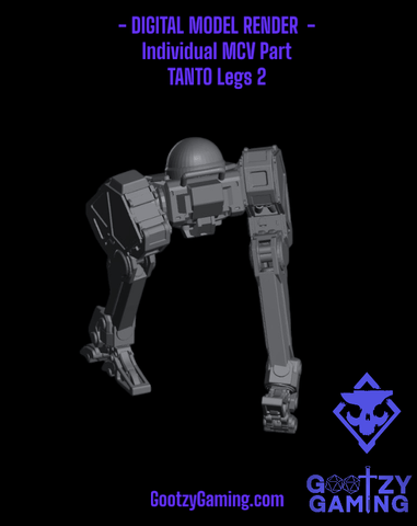 TANTO Legs 2 Dynamic - MCV Individual Part - Official Arsenal Miniatures - Skullforge Studios - Gootzy Gaming
