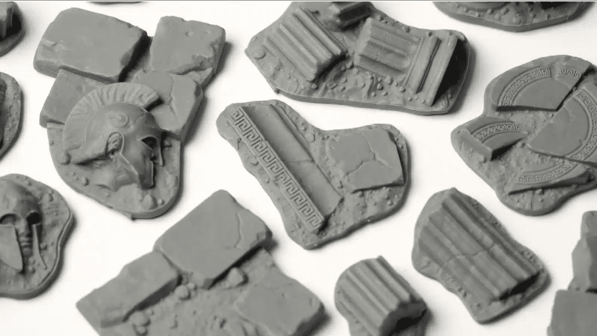 Temple Basing Bits - Gamers Grass - Unpainted Plastic Bits - Gootzy Gaming