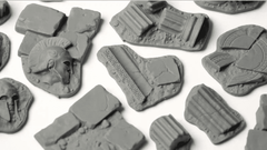 Temple Basing Bits - Gamers Grass - Unpainted Plastic Bits - Gootzy Gaming