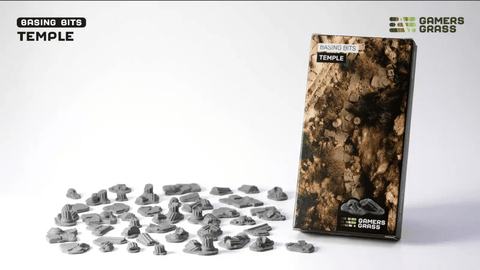 Temple Basing Bits - Gamers Grass - Unpainted Plastic Bits - Gootzy Gaming