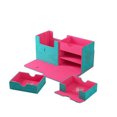 The Academic 133+ XL Deck Box - Teal/Pink - Gootzy Gaming