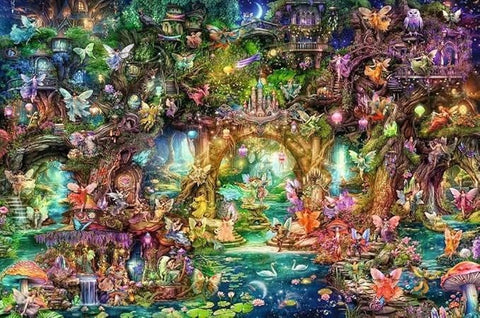 The Hidden World of Fairies 4000 Piece Puzzle - Gootzy Gaming