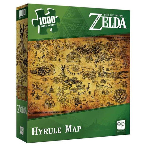 The Legend of Zelda: Hyrule Map 1000 Piece Puzzle - Gootzy Gaming