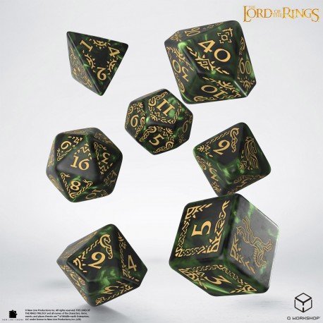 Rohan - Lord of the Rings 7 Dice Set - TCG Dice