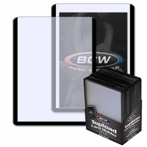 Topload Card Holder (25 Pack) - Black Border - Gootzy Gaming