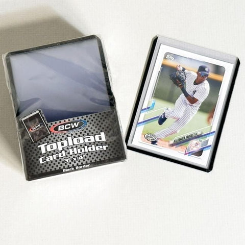 Topload Card Holder (25 Pack) - Black Border - Gootzy Gaming