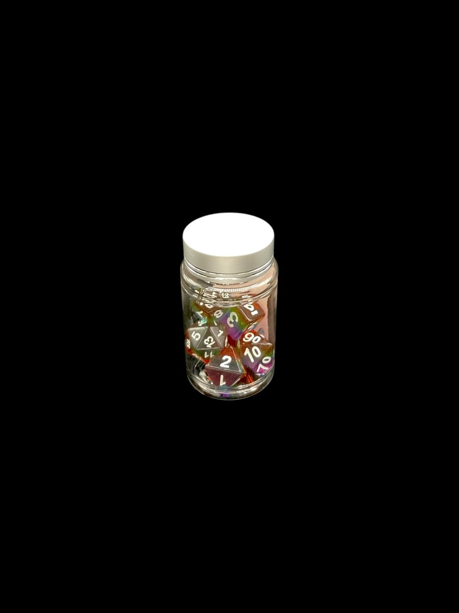 Translucent Rainbow - Plastic Standard 7 Dice Set - D&D Dice - Gootzy Gaming
