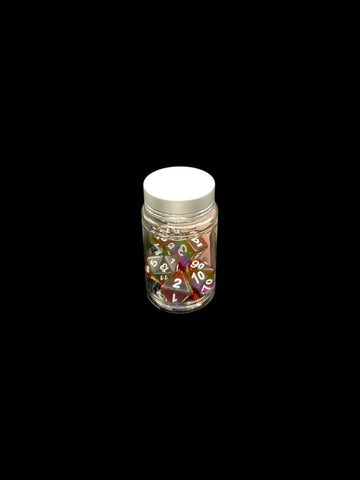 Translucent Rainbow - Plastic Standard 7 Dice Set - D&D Dice - Gootzy Gaming