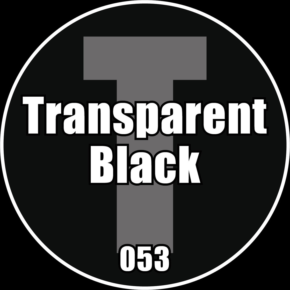 TRANSPARENT Black - Premium Matte Acrylic Miniatures Paint - Monument Hobbies - 22 mL Dropper Bottle - Gootzy Gaming