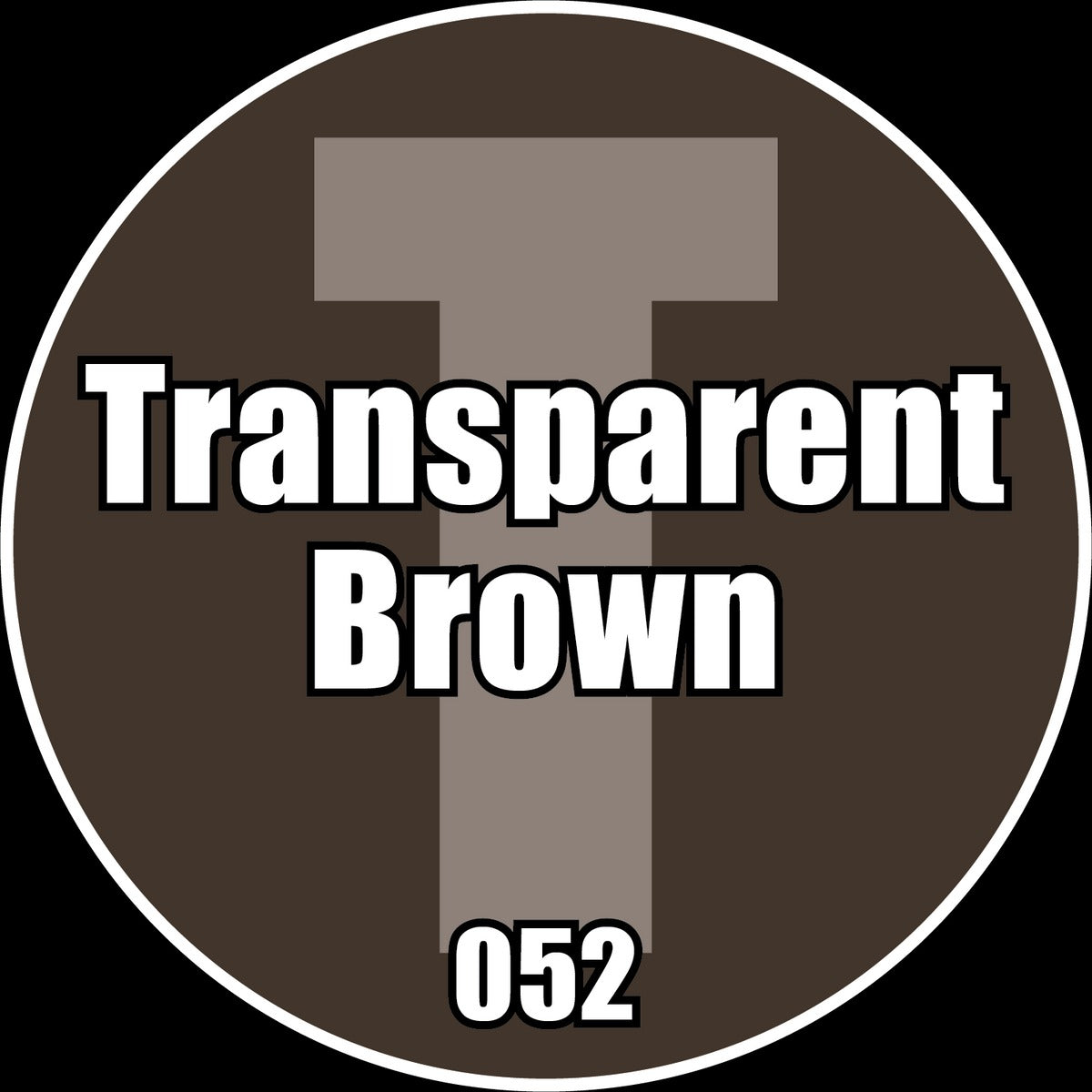 TRANSPARENT Brown - Premium Matte Acrylic Miniatures Paint - Monument Hobbies - 22 mL Dropper Bottle - Gootzy Gaming
