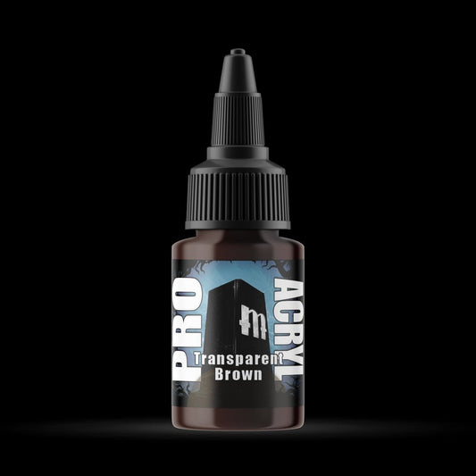 TRANSPARENT Brown - Premium Matte Acrylic Miniatures Paint - Monument Hobbies - 22 mL Dropper Bottle - Gootzy Gaming