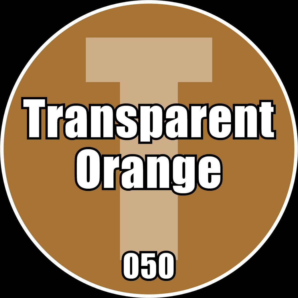 TRANSPARENT Orange - Premium Matte Acrylic Miniatures Paint - Monument Hobbies - 22 mL Dropper Bottle - Gootzy Gaming