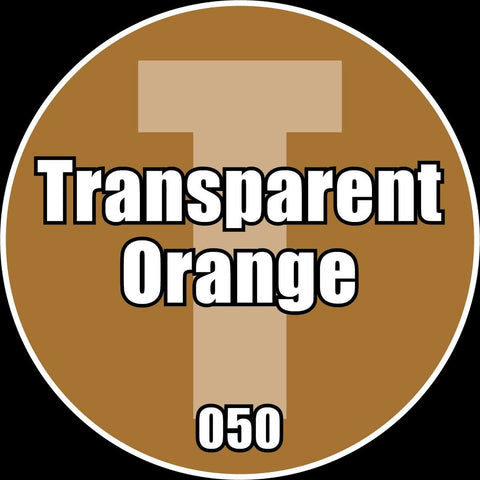 TRANSPARENT Orange - Premium Matte Acrylic Miniatures Paint - Monument Hobbies - 22 mL Dropper Bottle - Gootzy Gaming