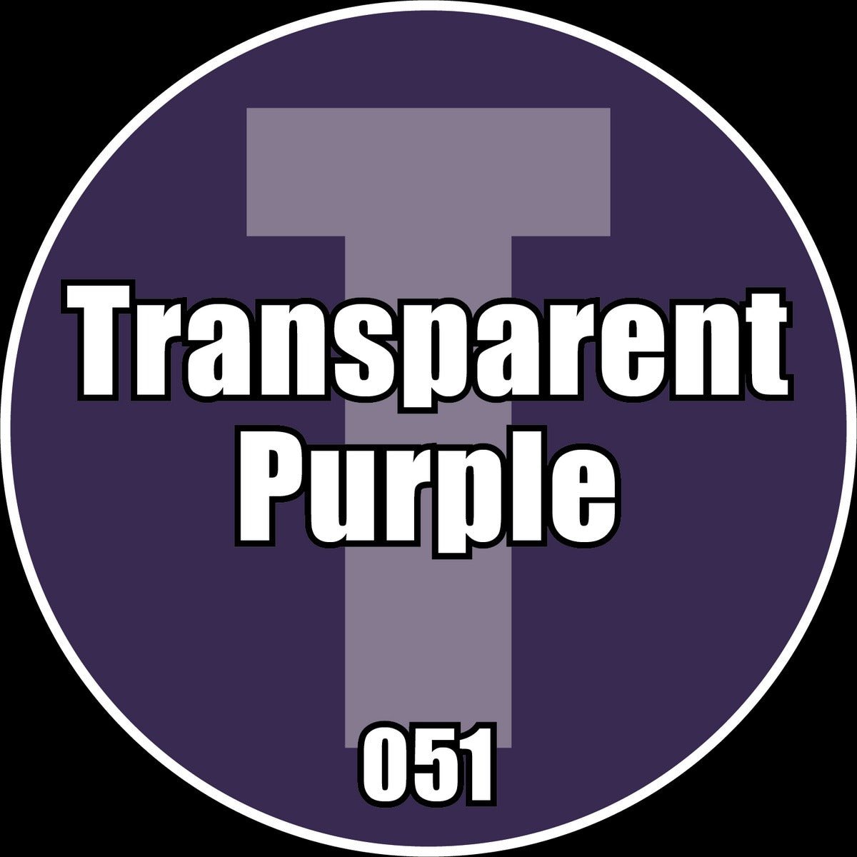 TRANSPARENT Purple - Premium Matte Acrylic Miniatures Paint - Monument Hobbies - 22 mL Dropper Bottle - Gootzy Gaming