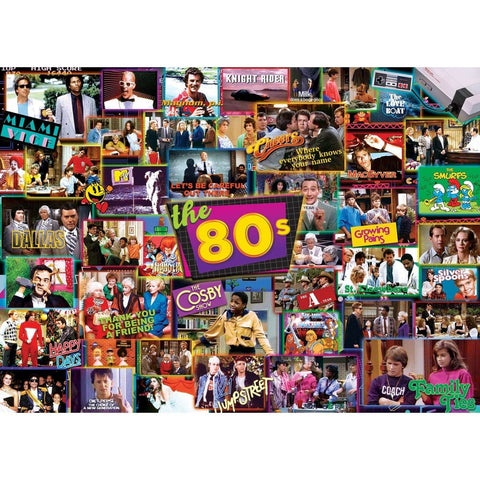 TV Time - 80's Shows 1000 Piece Puzzle - Gootzy Gaming