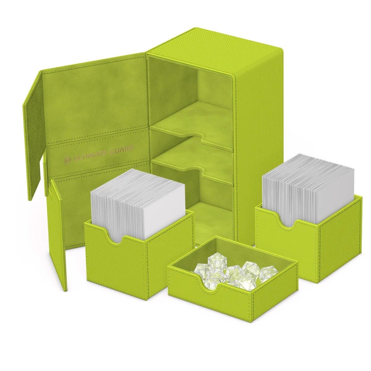 Twin Flip'n'Tray 200+ Xenoskin: Summer Edition - Lime - Gootzy Gaming