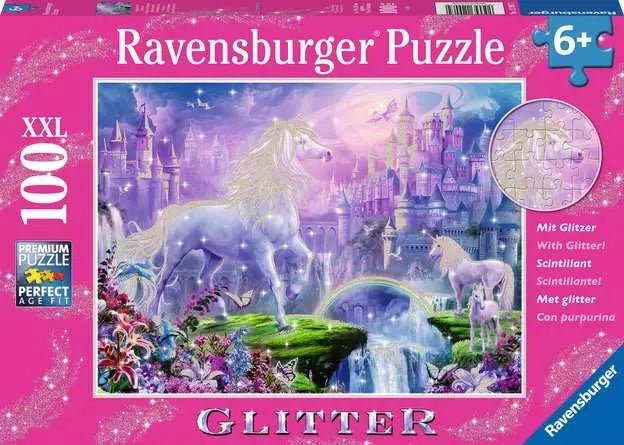 Unicorn Kingdom 100 XXL Piece Glitter Puzzle - Gootzy Gaming