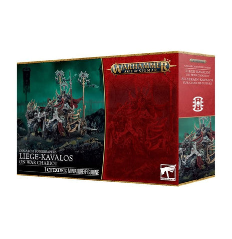 Warhammer Age of Sigmar: Ossiarch Bonereapers - Liege - Kavalos on War Chariot - Gootzy Gaming
