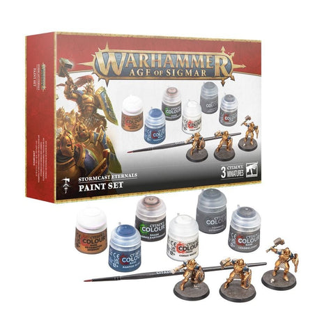 Warhammer Age of Sigmar: Stormcast Eternals Paint Set - Gootzy Gaming