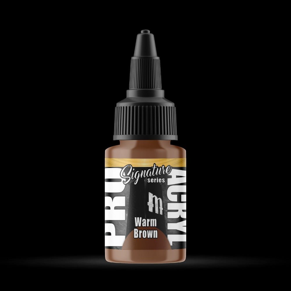 Warm Brown - Premium Matte Acrylic Miniatures Paint - Monument Hobbies - 22 mL Dropper Bottle - Gootzy Gaming