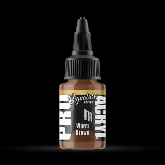 Warm Brown - Premium Matte Acrylic Miniatures Paint - Monument Hobbies - 22 mL Dropper Bottle - Gootzy Gaming