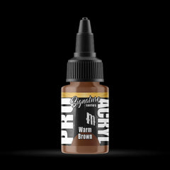 Warm Brown - Premium Matte Acrylic Miniatures Paint - Monument Hobbies - 22 mL Dropper Bottle - Gootzy Gaming