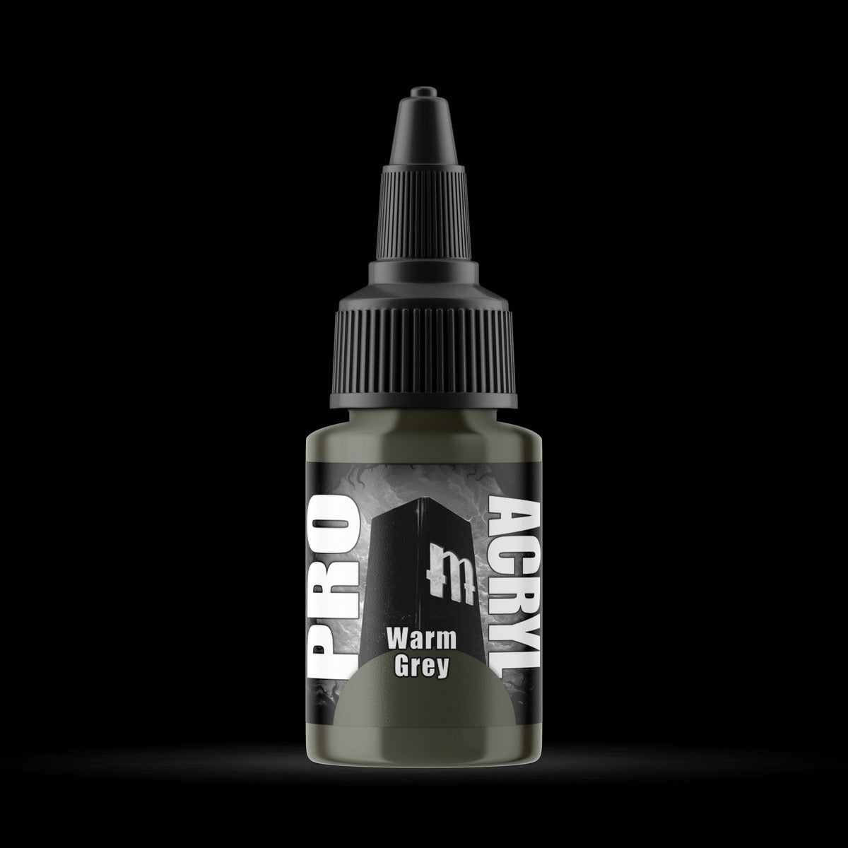 Warm Grey - Premium Matte Acrylic Miniatures Paint - Monument Hobbies - 22 mL Dropper Bottle - Gootzy Gaming