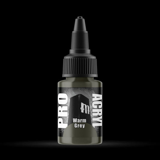 Warm Grey - Premium Matte Acrylic Miniatures Paint - Monument Hobbies - 22 mL Dropper Bottle - Gootzy Gaming