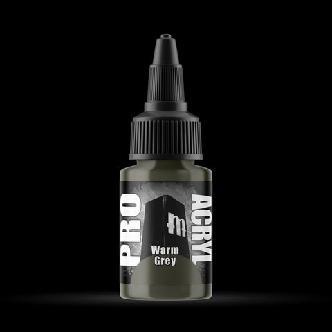 Warm Grey - Premium Matte Acrylic Miniatures Paint - Monument Hobbies - 22 mL Dropper Bottle - Gootzy Gaming