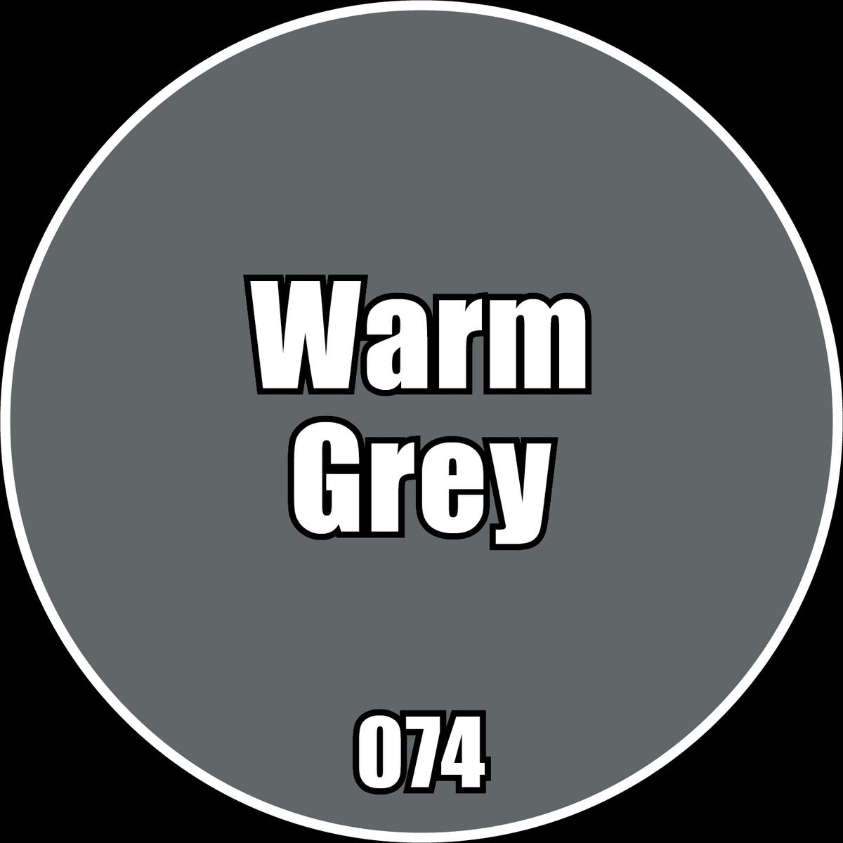 Warm Grey - Premium Matte Acrylic Miniatures Paint - Monument Hobbies - 22 mL Dropper Bottle - Gootzy Gaming
