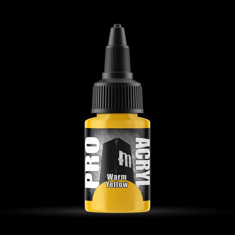 Warm Yellow - Premium Matte Acrylic Miniatures Paint - Monument Hobbies - 22 mL Dropper Bottle - Gootzy Gaming