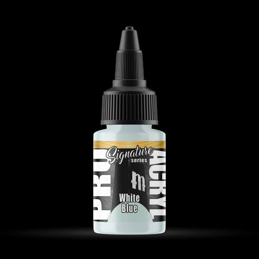 White Blue - Premium Matte Acrylic Miniatures Paint - Monument Hobbies - 22 mL Dropper Bottle - Gootzy Gaming